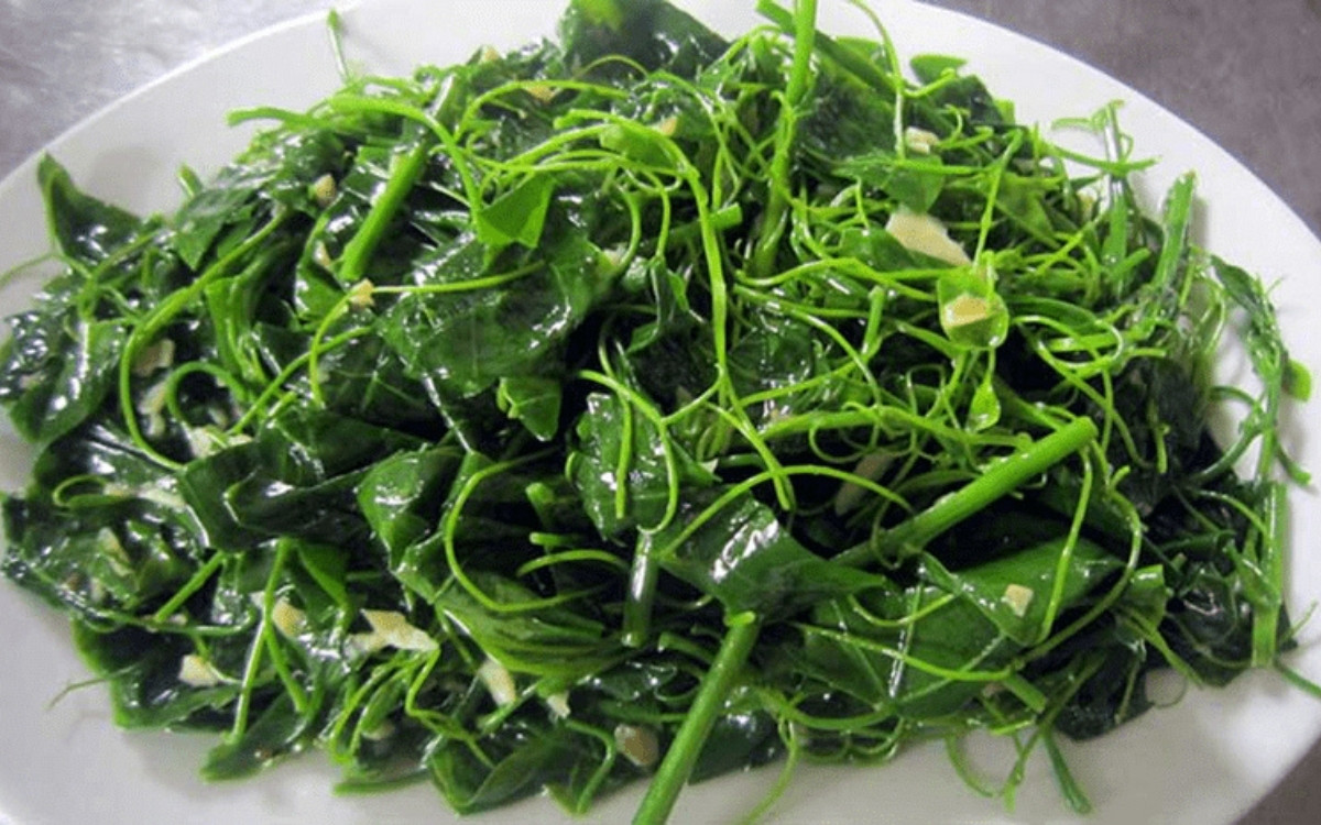 Ăn gì ở Bán đảo Sơn Trà? Cẩm nang ẩm thực từ đại dương đến núi rừng 4 Rau rừng Sơn Trà là món ăn được nhiều người săn lùng