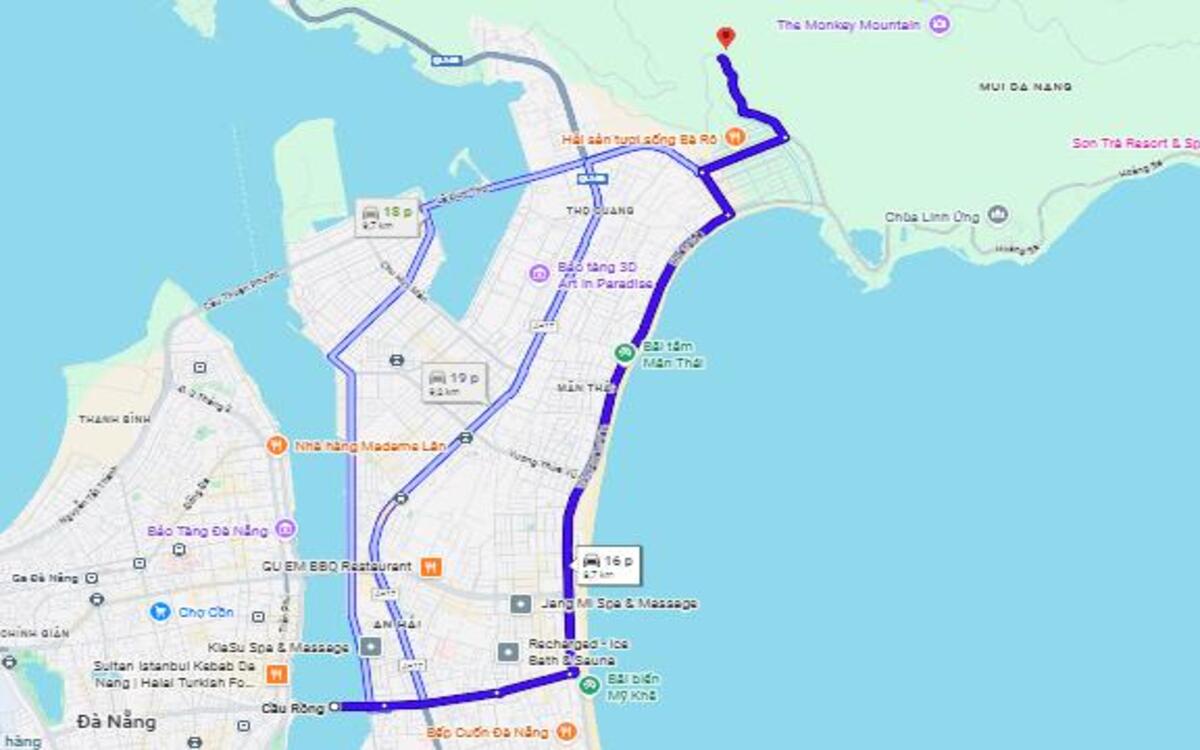 Sơn Trà Tịnh Viên Đà Nẵng: Cẩm nang khám phá chốn Tịnh Viên tre trúc 5 Hướng dẫn đường đi đến Sơn Trà Tịnh Viên