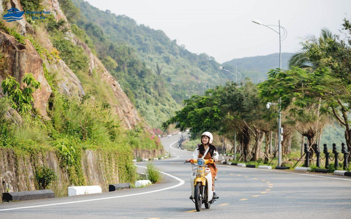 Di chuyển lên bán đảo bằng xe máy cách đi Sơn Trà